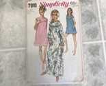 Vintage Simplicity Pattern 7910 Nightgown Pajamas Bloomers 60&#39;s UnCut Sz... - £13.60 GBP