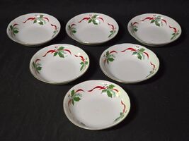 SOUTHINGTON By BAUM 5.25&quot; Dessert Bowl VICTORIAN HOLIDAY Poinsettia - Se... - $25.40 CAD