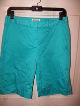 MICHAEL Michael Kors Stretch Light Blue Bermuda Dress Shorts Size 4  EUC - £18.37 GBP