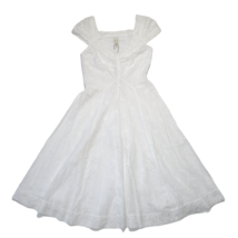 NWT La Vie Rebecca Taylor Sweet Pea in Milk White Embroidered Eyelet Dress XS - £56.07 GBP
