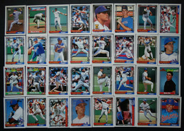 1992 Topps Texas Rangers Team Set of 32 Baseball Cards - £2.92 GBP