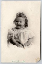 RPPC Little Girl Adorable Smile Photo Cook Family Lewiston MT Postcard J23 - £5.55 GBP