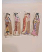 Chinese Style Handmade Natural Wooden Hair Comb Lot Of 4 Decoration Comb... - $28.05