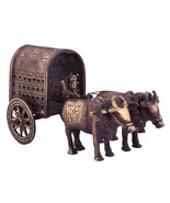 India brass bull cart antique village vehicle cart traditional vehicle cow - €39,86 EUR