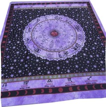Indian Cotton Hippie Bohemian Double Astrology Home Decorations Beach Tapestry - £15.17 GBP