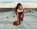 A Girl Water Carrier Mexico UNP DB Postcard L16 - £3.91 GBP