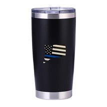 Connecticut Thin Blue Line USA Flag Reflective Decal Sticker Police - £4.66 GBP