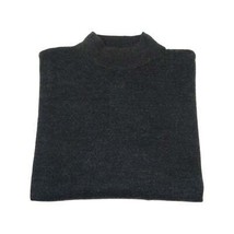 Mock Neck Merinos Wool Sweater PRINCELY From Turkey Soft Knits 1011-00 Charcoal image 2