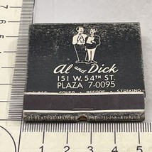 Rare Feature Matchbook Al And Dick Steak House restaurant gmg. Unstruck ... - £23.46 GBP