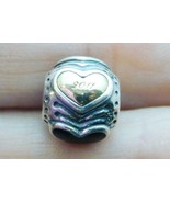 Authentic Pandora Sterling 14k 2011 Midnight Heart Charm Bead 790591EN16 - £74.54 GBP
