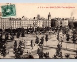 Plaza De Cataluna Barcelona Spagna DB Cartolina L14 - $4.04