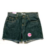 NWT Old Navy Women&#39;s The Flirt Jean Shorts Size 2 Solid Blue Raw Hem - €17,35 EUR