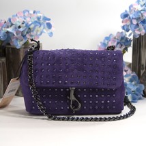 Rebecca Minkoff Edie Date Night Studded Passion Flower Suede Mini Bag NWT - £153.56 GBP