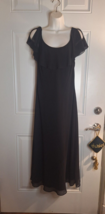 Liz Claiborne Full Length Little Black Dress Classic Elegance Fully Lined - $14.24