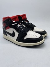 Authenticity Guarantee 
Nike Air Jordan 1 Mid Shoes Black Gym Red Sail B... - £106.15 GBP