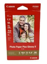 Canon PP-201 PHOTO PAPER Plus Glossy II 4” X 6” inch - 100 Sheets Print ... - $163.37 MXN
