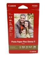 Canon PP-201 PHOTO PAPER Plus Glossy II 4” X 6” inch - 100 Sheets Print ... - €7,57 EUR