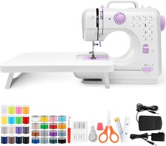 Sewing Machine with Extension Table Mini Sewings Machines Portable Elect... - $1,451.06 MXN