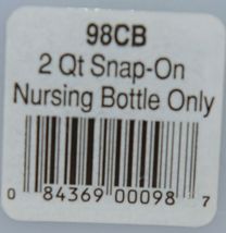 Miller 98CB Little Giant 2 Quart Calf Nursing Bottle Snap On Nipple image 8