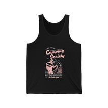 Unisex Hiking Society Jersey Tank Top - Pink and Gray Mountain Adventure... - £18.70 GBP+