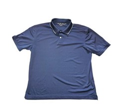 Peter Millar Polo Shirt Mens Medium Blue Short Sleeve Stretch Cotton - £11.25 GBP