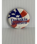 Dukakis Bentsen Presidential Button KG Election Campaign Pin Political S... - $8.91