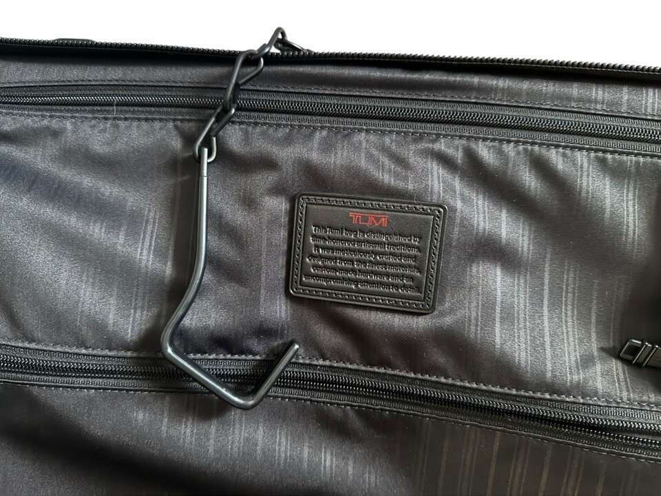TUMI Alpha 22” Rolling Garment Bag Travel Luggage 22033DH Black Ballistic Nylon Item image 10