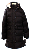 Lauren Ralph Lauren Black Down Insulated Mid Length Hooded Coat Women&#39;s ... - $445.49