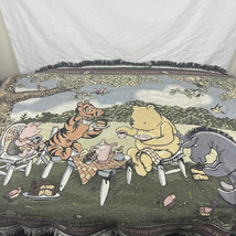 Goodwin Weavers Disney Classic Winnie The Pooh Tapestry Throw Blanket USA 42x64 - £50.42 GBP