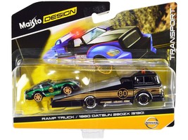 Ramp Truck #80 Dark Gray Metallic with Gold Metallic Stripes "JDM Garage" and 19 - $1,251.33 MXN