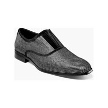 Stacy Adams Starleigh Rhinestone Plain Toe Slip On Black and Silver 25685-042 image 11