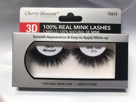 Cherry Blossom 3D 100% Real Mink Lashes #72613 Cruelty Free Very Light Reusable - £1.57 GBP