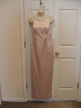 Nwt Light Pink Satin Bridesmaid Formal Party Prom Gown Dress 5/6 - £70.46 GBP