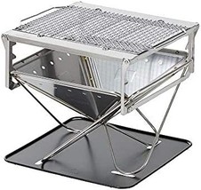 A Portable Stainless Steel Snow Peak Takibi Fire And Grill - £359.87 GBP