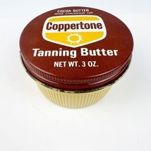 NEW Vintage 1970s Coppertone Tanning Butter Cocoa Butter &amp; Coconut Oil 3 oz - £24.10 GBP