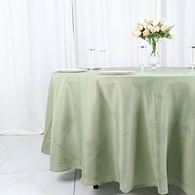 Eucalyptus Green 108&quot;&quot; Round Polyester Tablecloth Wedding Reception Supplies Gif - £16.11 GBP