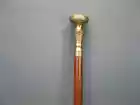 NEW SOLID ANTIQUE SOLID BRASS HANDLE WOODEN WALKING STICK CANE VINTAGE D... - $703.08 MXN