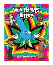 Wood Rocket Who Smokes Weed Adult Coloring Book - £15.76 GBP
