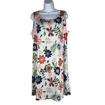Women&#39;s Floral Print Sleeveless Mini Dress Size Large - £11.63 GBP