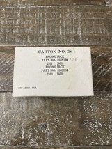 Ham Radio Part 358N108 And 358N110 Phone Jack - $384.88