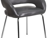 A Side Reception Chair From The Fusion Series By Flash Furniture Is Gray - $128.98