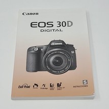 Spanish Canon EOS 30D Digital Camera Instruction Manual in Spanish - £12.45 GBP