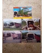 Vintage Lot Of 5 Souderburg Covered Bridge Postcards Amish Country Penns... - £5.44 GBP