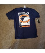 Nwt Chicago Ours Football NFL Équipe Habillement T Shirt Bleu Marine Tai... - $32.59 CAD