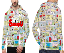 Snoopy Peanuts Comics  Men&#39;s Basic Hoodie Pullover Sweatshirt - £27.67 GBP+