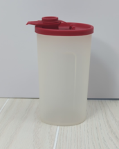 Tupperware Sweet Saver Syrup Dispenser 640-10  Red Lid pour Spout vintage - $9.89