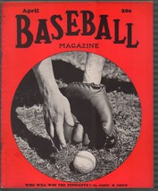 Baseball Magazine 4/1940-Lou Boudreau-Paul Himes-MLB-pix-info-FN - £48.58 GBP
