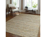 Glitzy Rugs 6 x 9 ft. Hand Knotted Sumak Jute Solid Eco-friendly Rectang... - $283.55