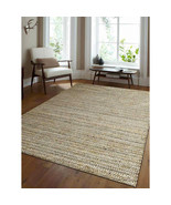 Glitzy Rugs 6 x 9 ft. Hand Knotted Sumak Jute Solid Eco-friendly Rectang... - $283.55