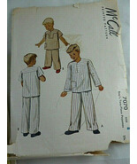 Vintage McCALL 7070 PAJAMA pattern Size 8 Clild&#39;s EASY no buttons 1947 Cut - $12.19 CAD